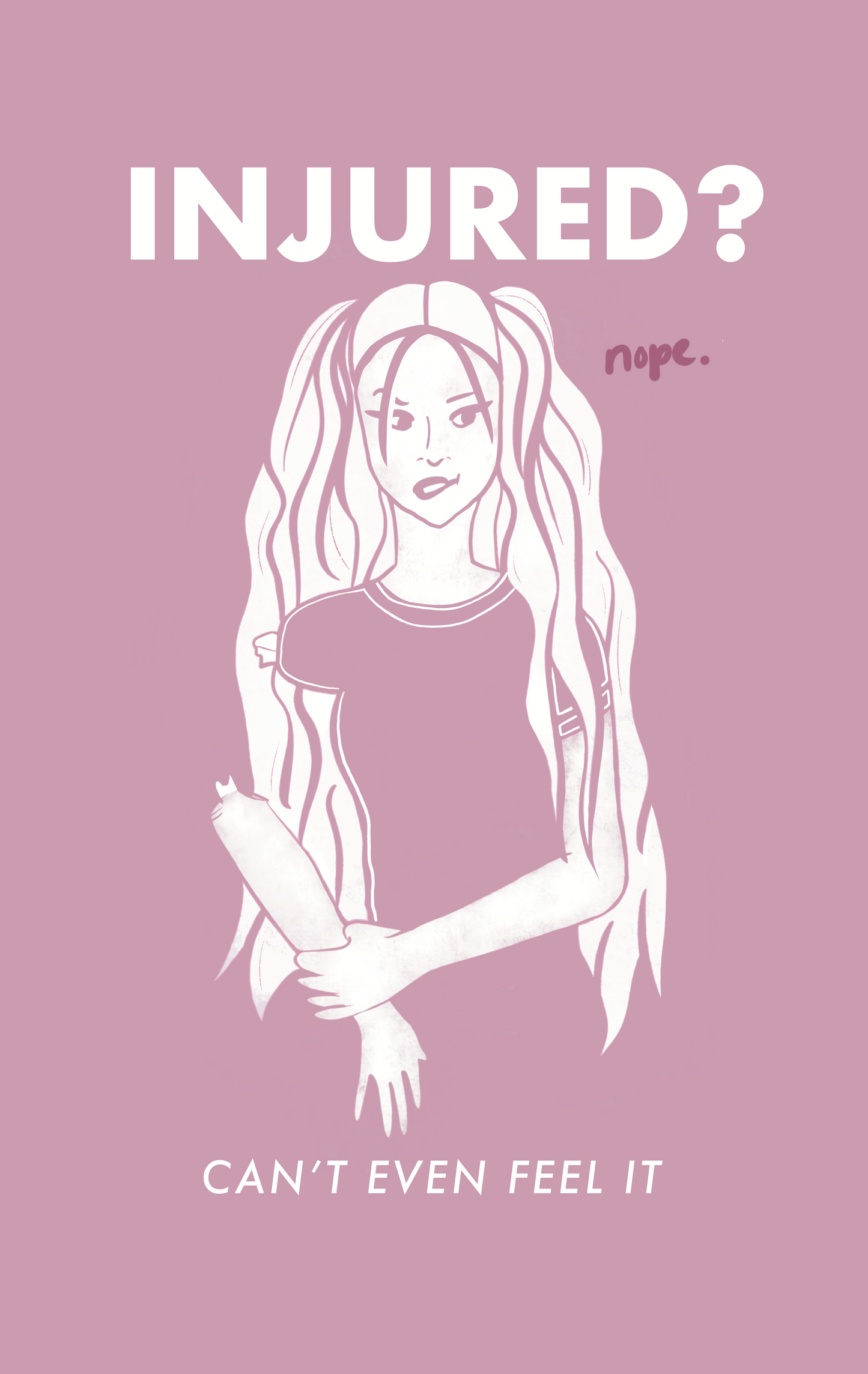 Can't Even Feel It Art Print